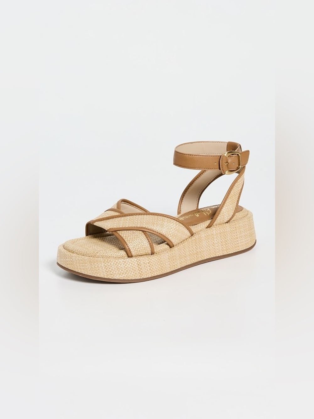 Sam Edelman Nylie Woven Wedge Platform Sandals - Picture 3 of 6